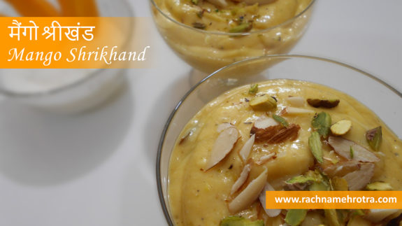 mango shrikhand - amrakhand