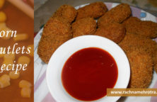 Sweet corn cutlets recipe